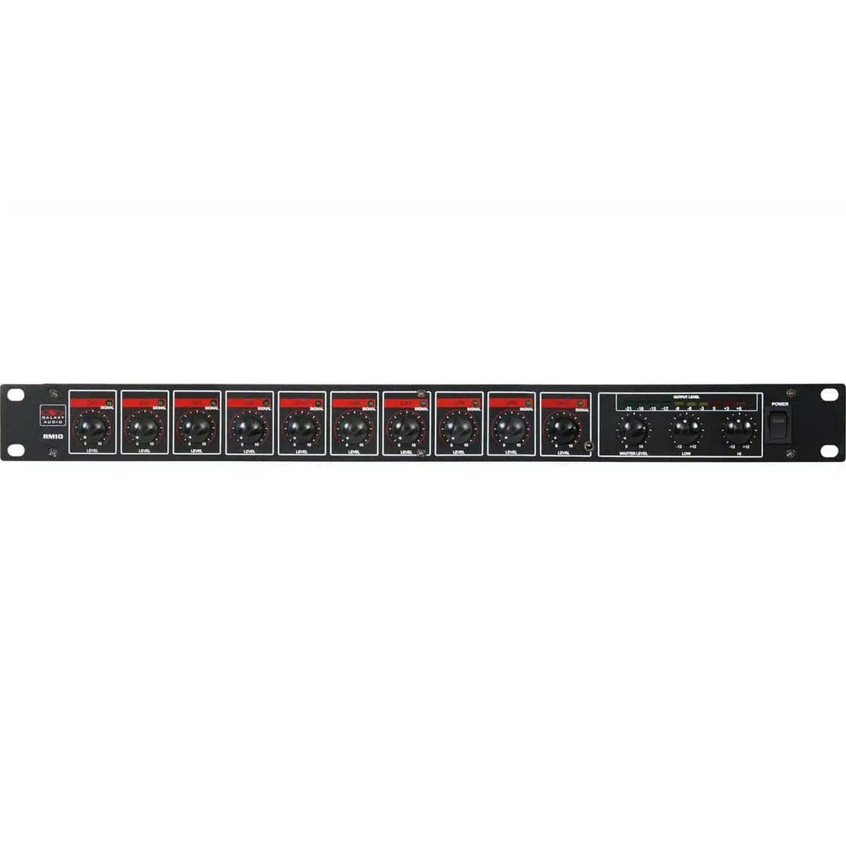 Galaxy Audio RM-10 1RU 10-Channel Rackmount Mixer (Used)