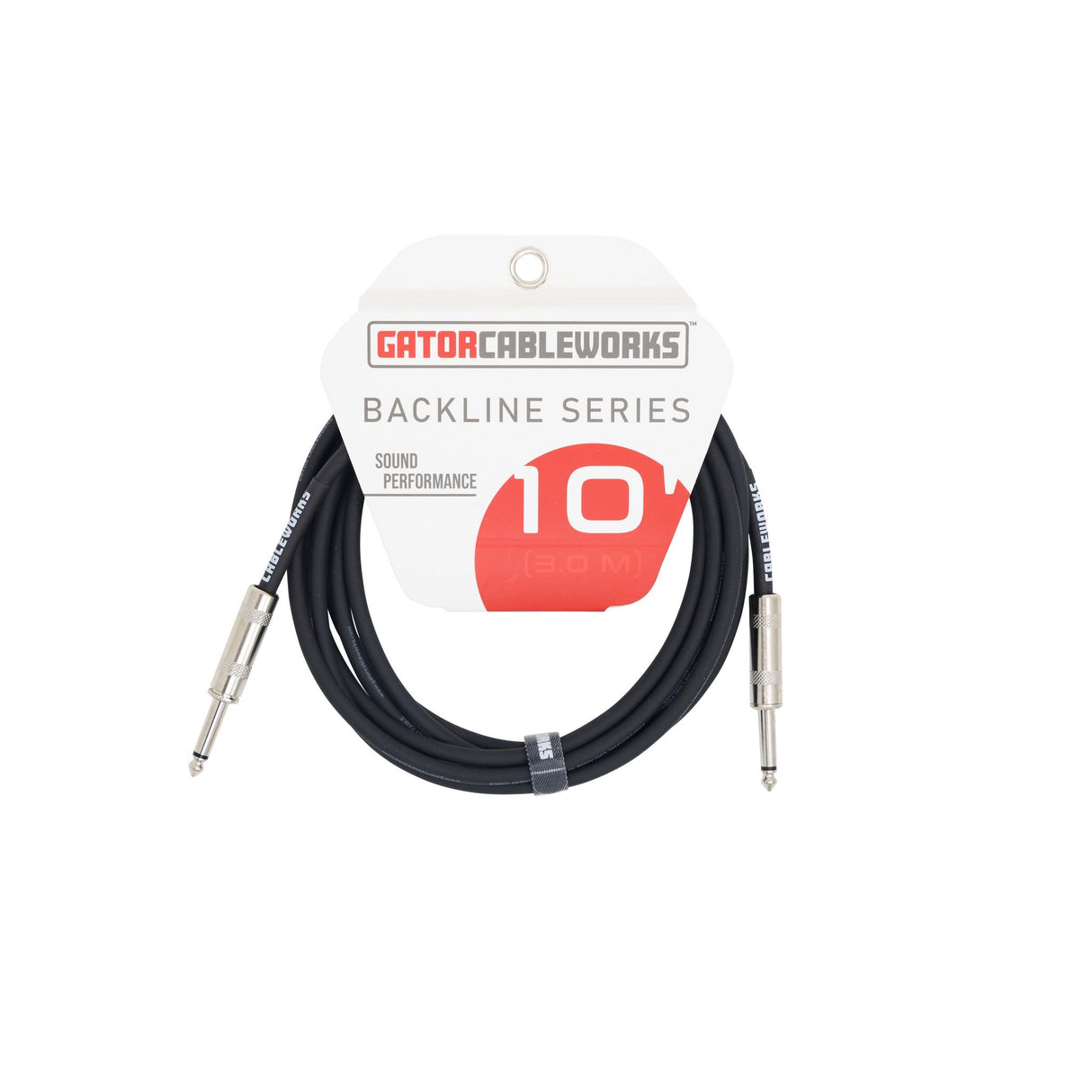 Gator Backline Series Straight to Straight instrument Cable 10-Foot