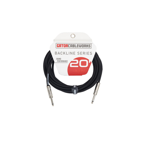 Gator Backline Series Straight to Straight instrument Cable 20-Foot