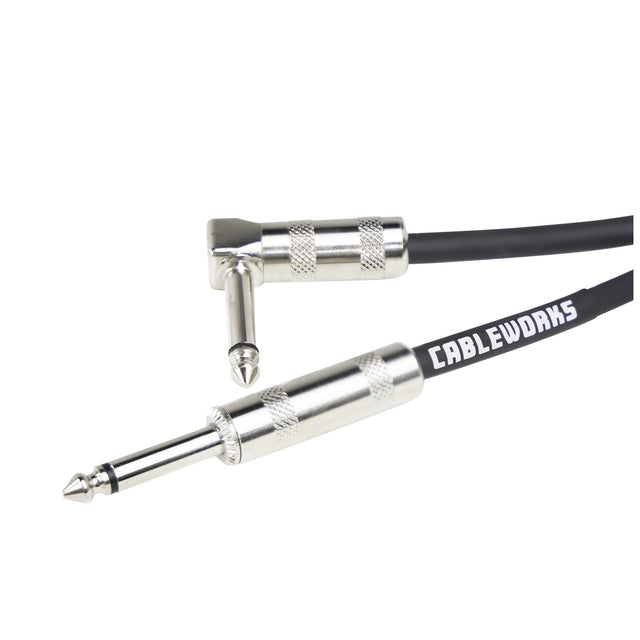 Gator Backline Series Straight to Right-Angled instrument Cable 10-Foot