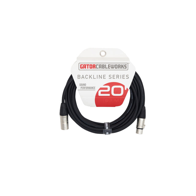 Gator Backline Series XLR Microphone Cable 20-Foot