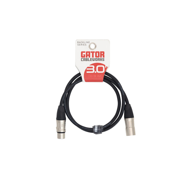 Gator Backline Series XLR Microphone Cable 3-Foot