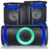 Gemini GSYS-2400 Dual 8-Inch Home Stereo System with LED Party Lighting