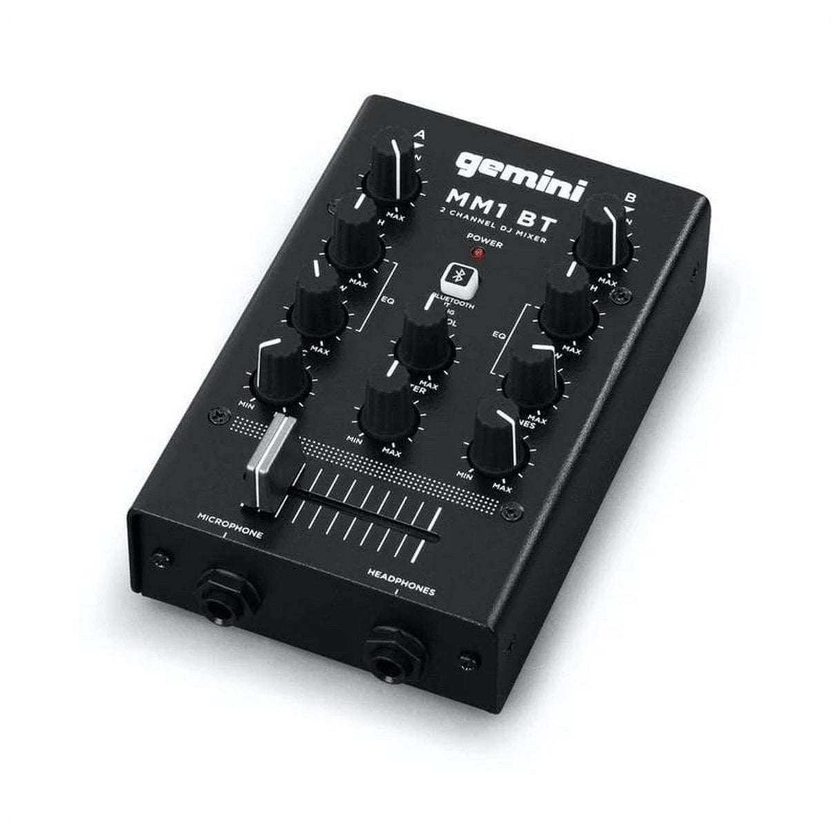 Gemini MM1BT 2 Channel DJ Mixer with Bluetooth Input