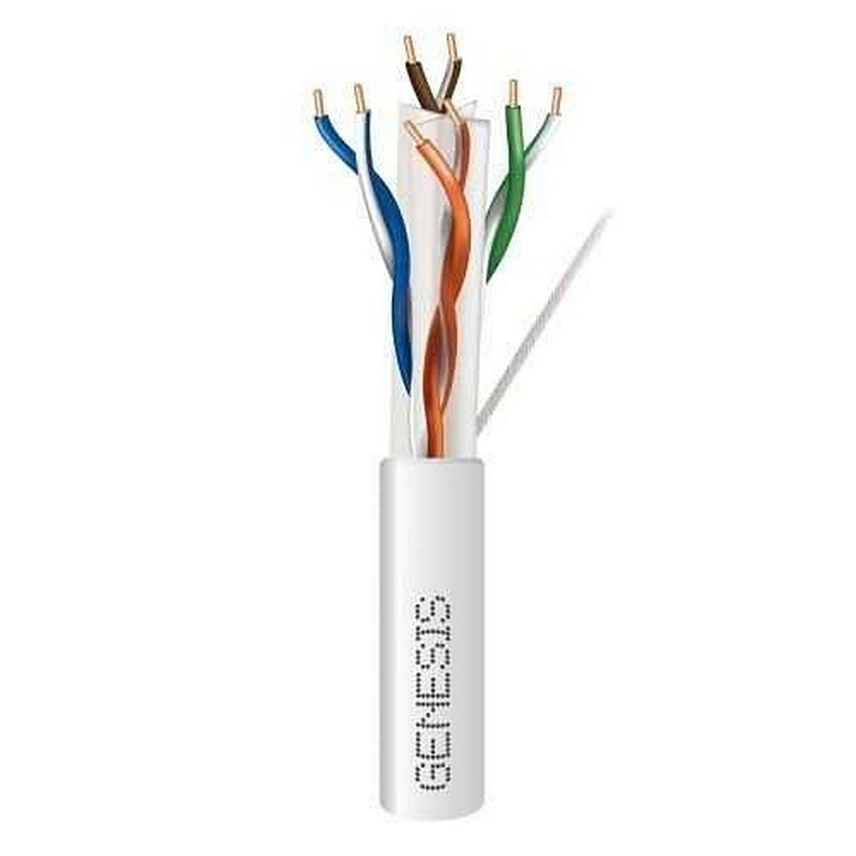 Genesis 50921101 Cat 6 Plus Riser Cable, 1000-Feet Pull Box, White