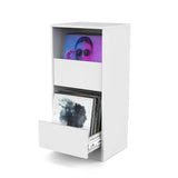 Glorious Vinyl Vault Record Storage Cabinet - White