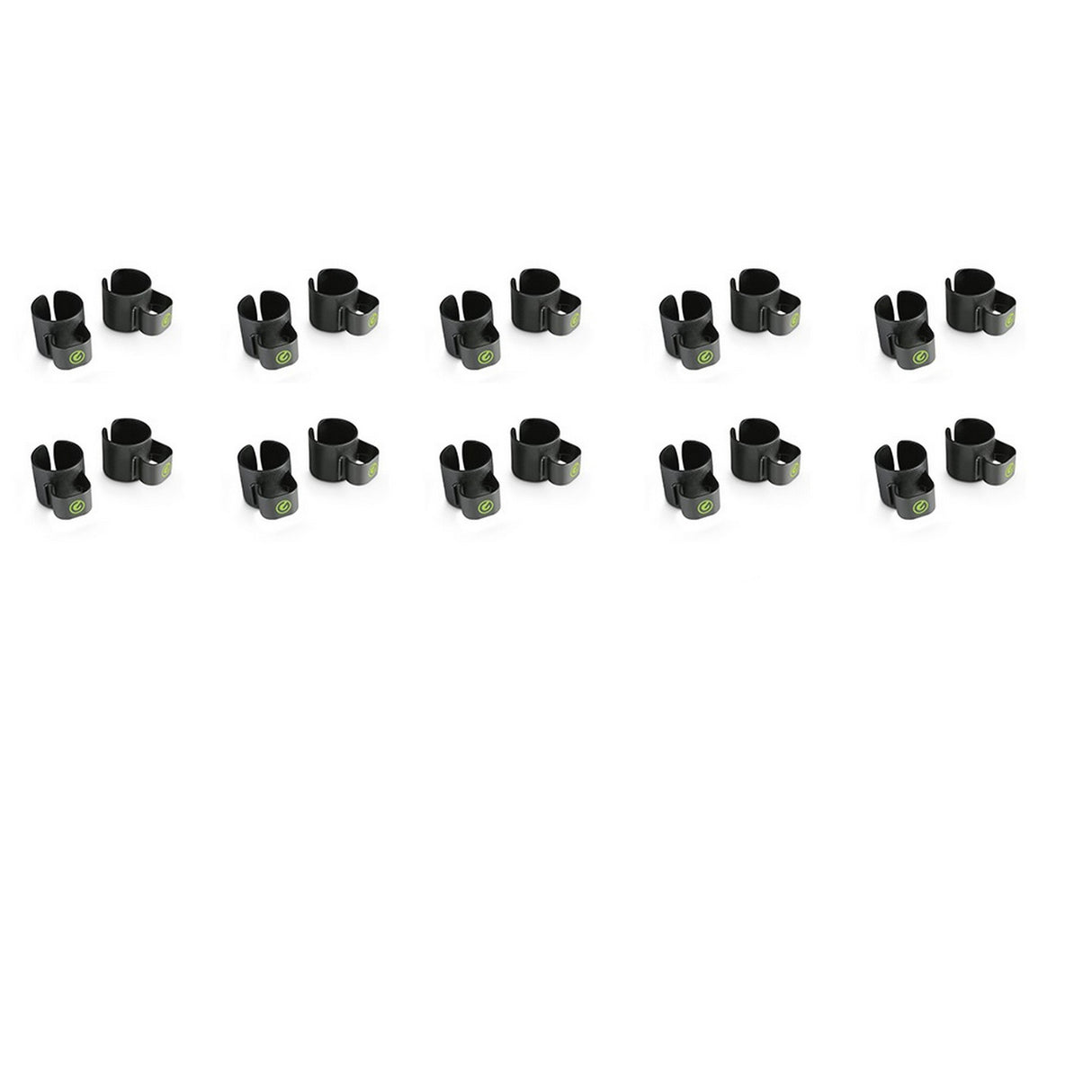 Gravity SA-CC-35-B Speaker Pole Cable Clips - 35mm ABS Cable Management for Stands & Subwoofer Poles