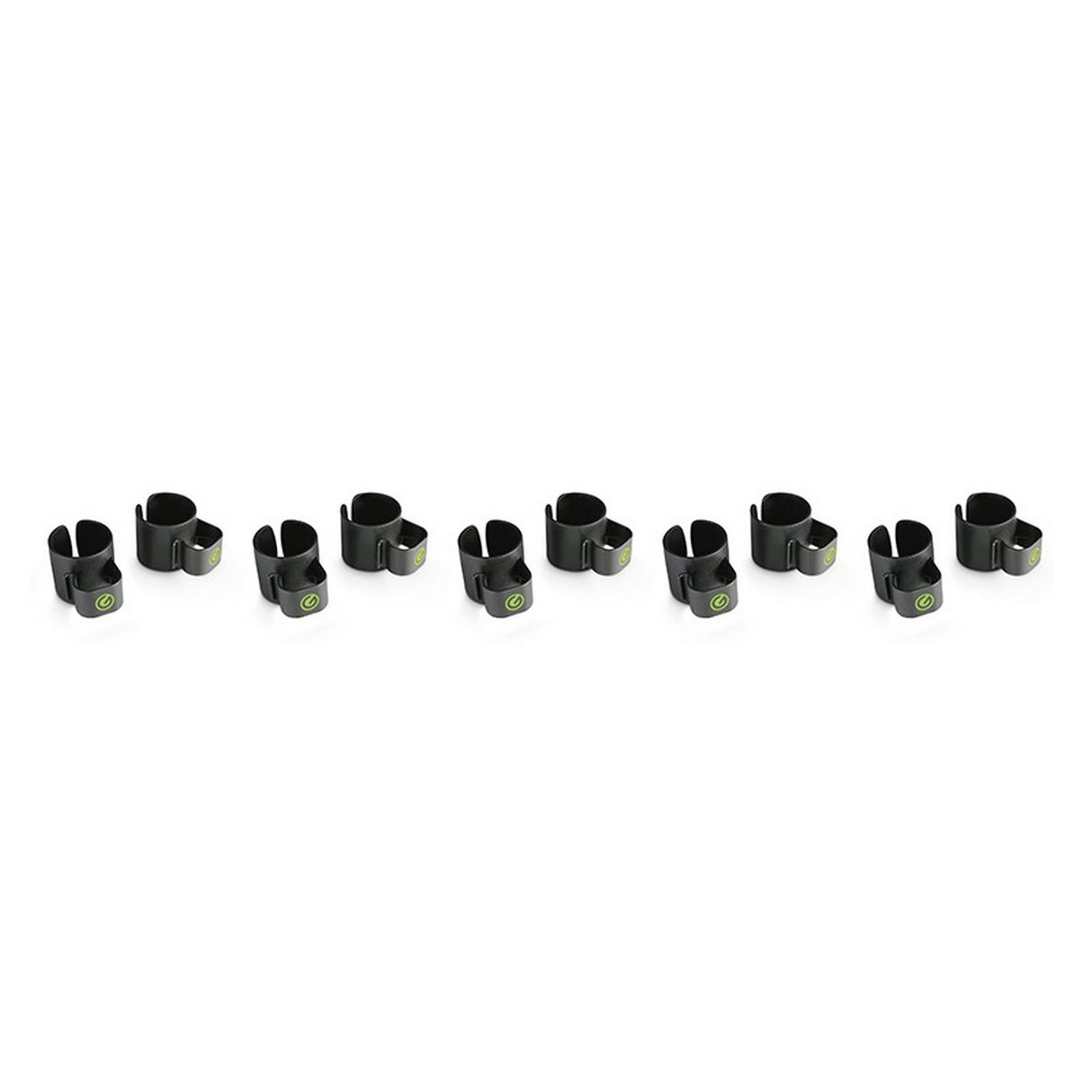 Gravity SA-CC-35-B Speaker Pole Cable Clips - 35mm ABS Cable Management for Stands & Subwoofer Poles