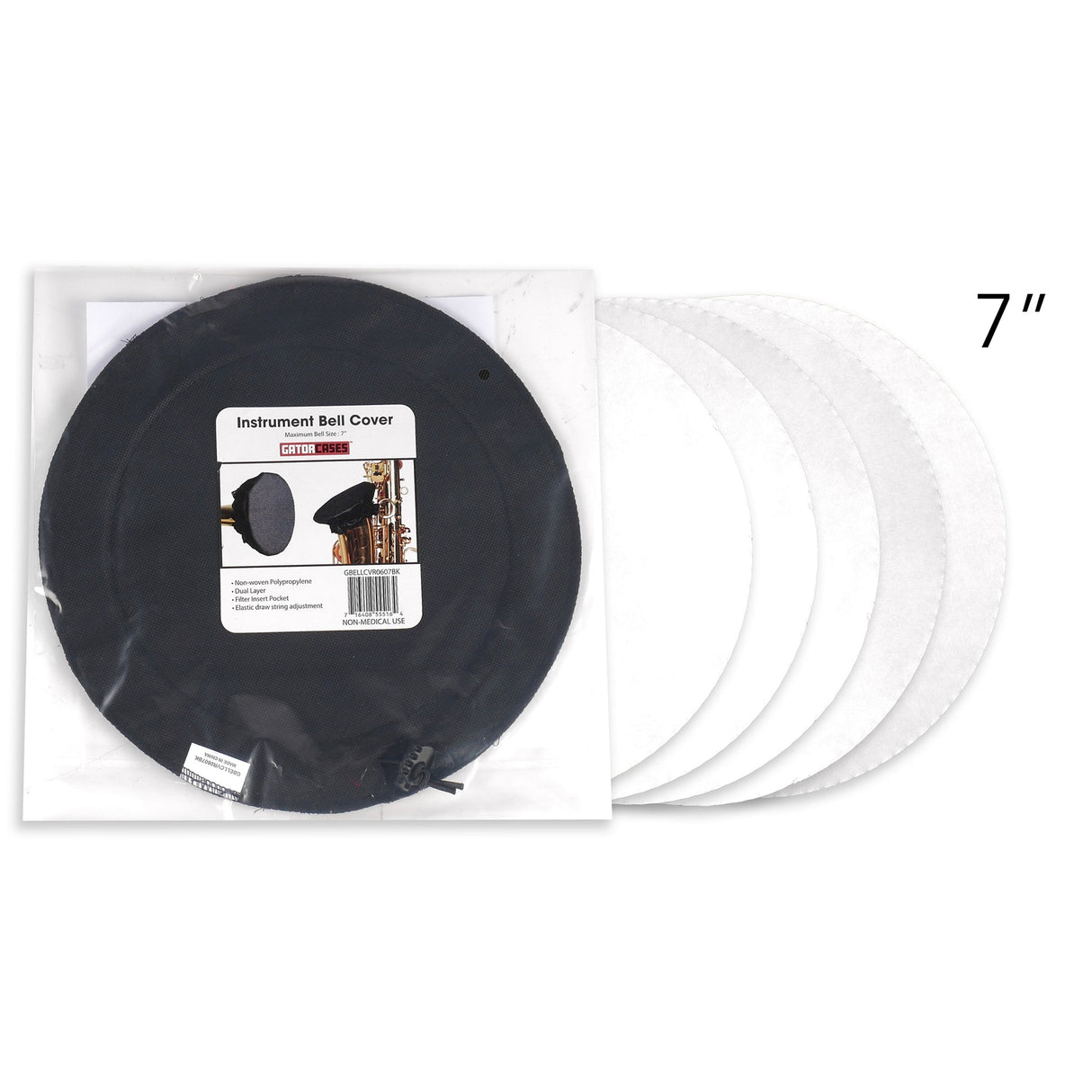 Gator GBELLCVR0607FILTER 5 Pack of 7-Inch MERV 13 Filters for GBELLCVR0607BK