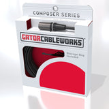 Gator GCWC-XLR-20MTRS Composer Series XLR Male to TRS Male Cable, 20-Feet