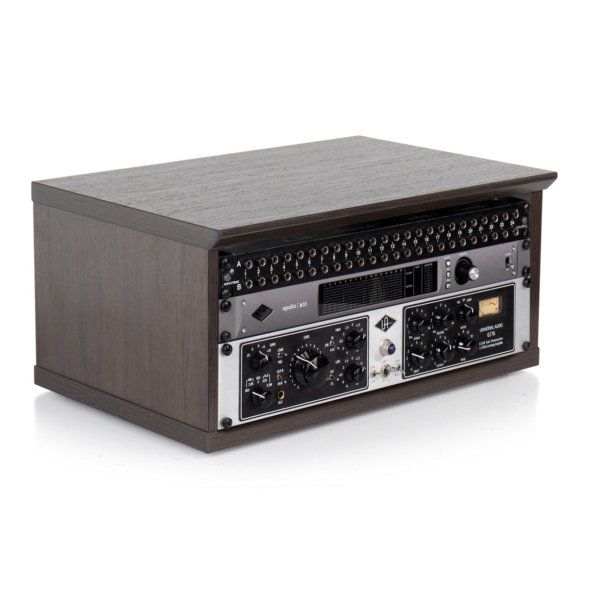Gator GFW-ELITERK-4U-BRN Elite Series Furniture Desktop 4U Studio Rack Brown