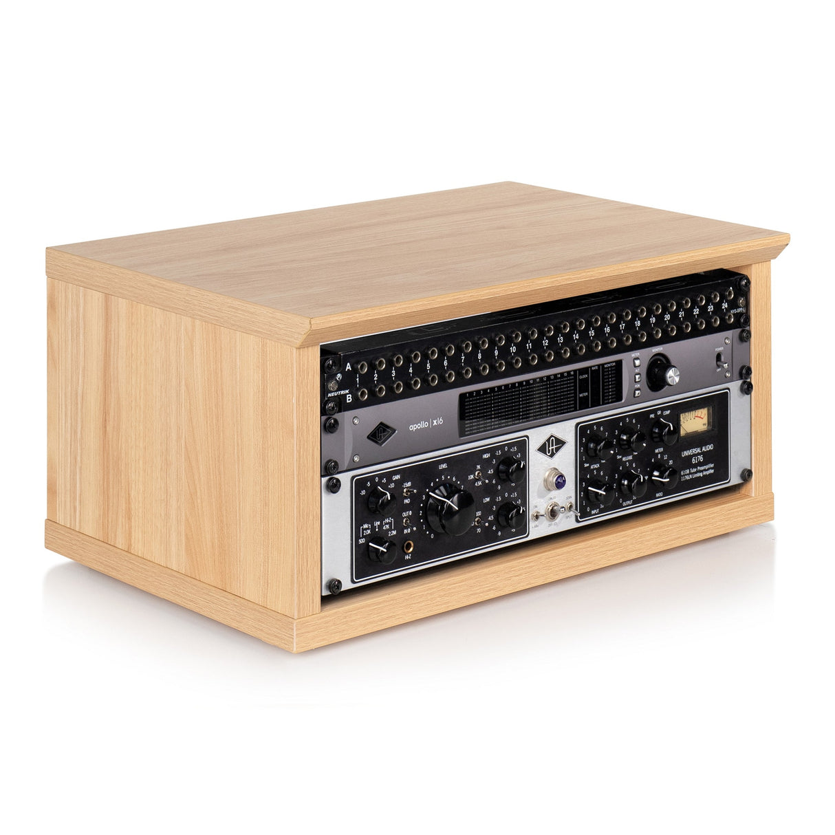 Gator GFW-ELITERK-4U-MPL Elite Series Furniture Desktop 4U Studio Rack, Maple