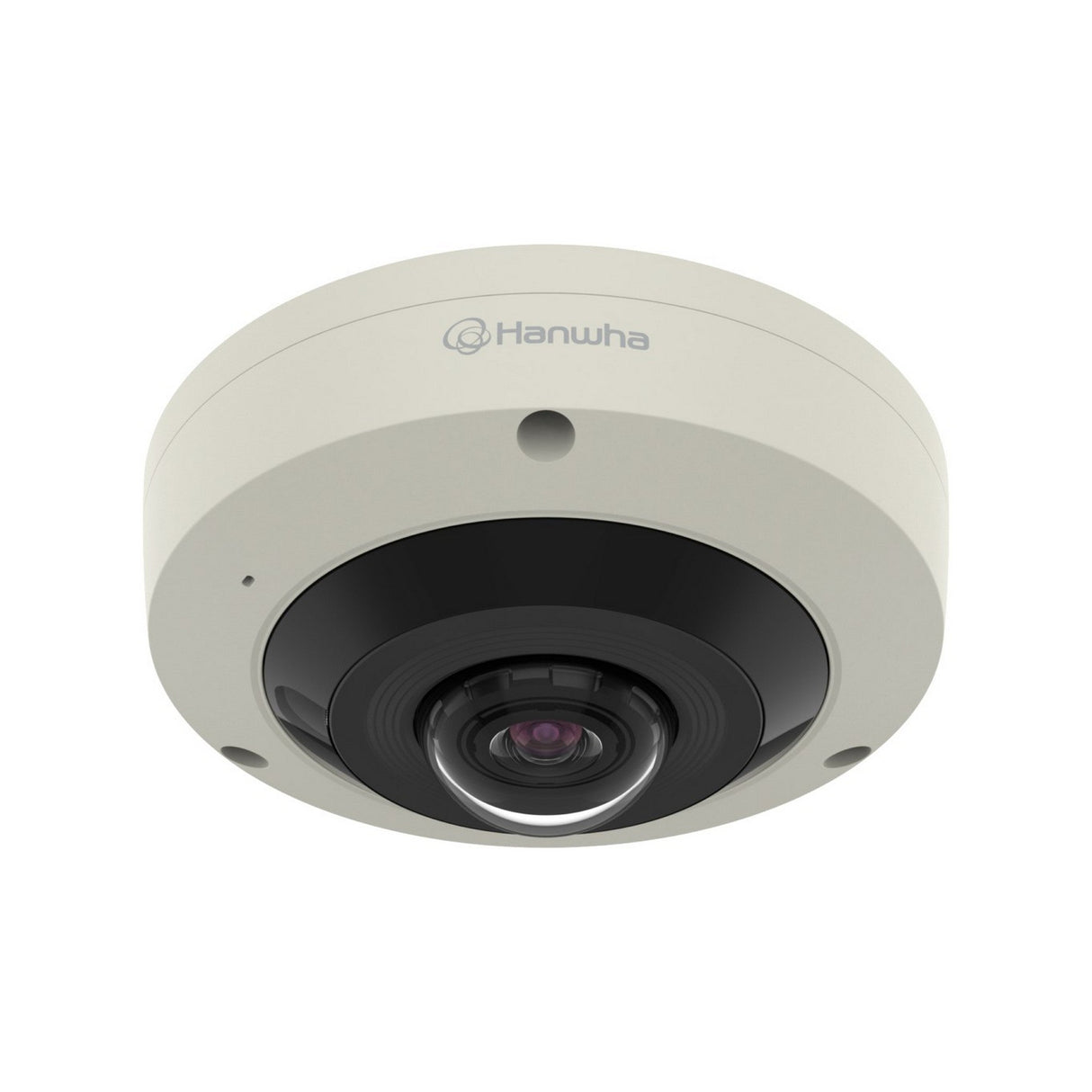 Hanwha XNF-8010RV X-Series 6MP IR Outdoor Fisheye Camera, Ivory