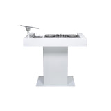 Headliner HL30001 Malibu Portable DJ Booth with Padded Bags, White
