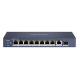Hikvision Unmanaged Gigabit PoE Switch, 10Gbps, Blue