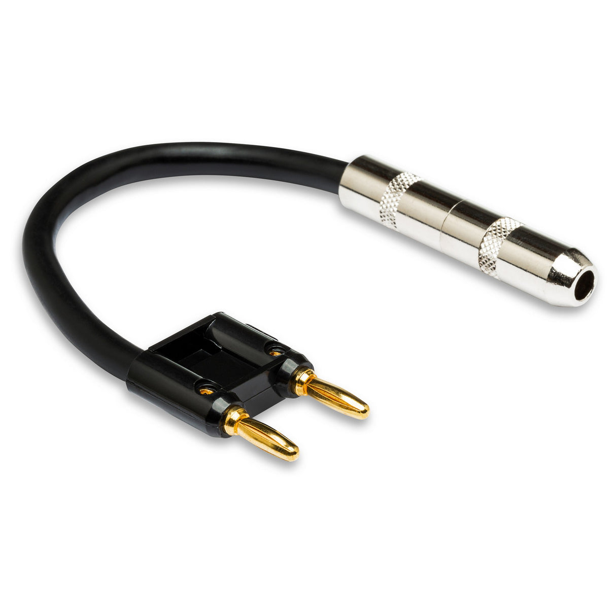 Hosa BNP-116BK 1/4-Inch TS to Dual Banana Speaker Adapter Cable