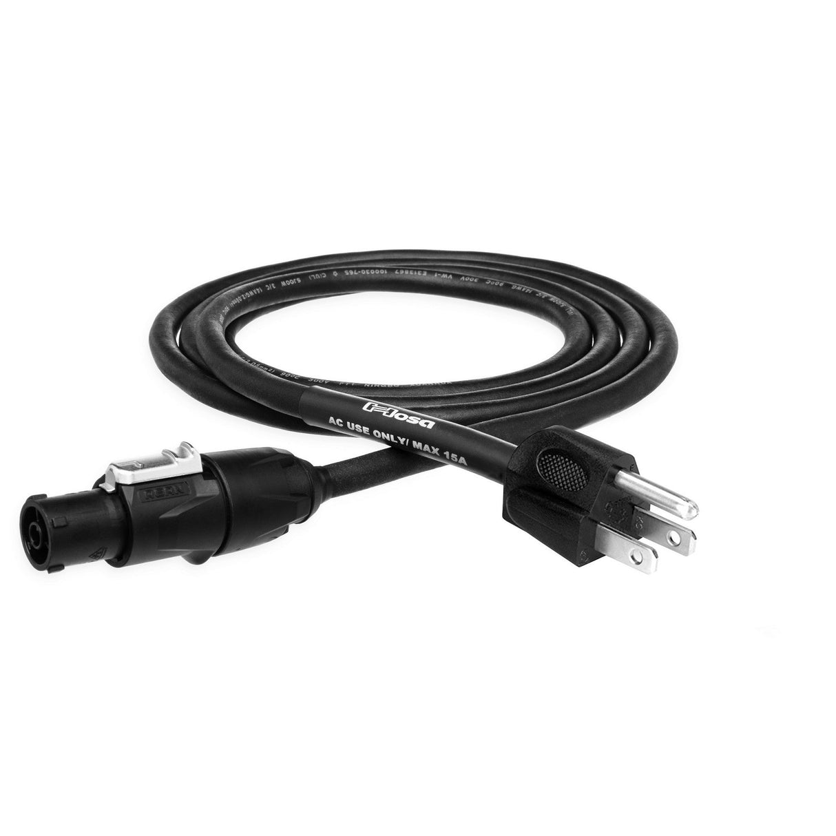 Hosa Power Cord with REAN Power X to Hosa NEMA 5-15P Connectors