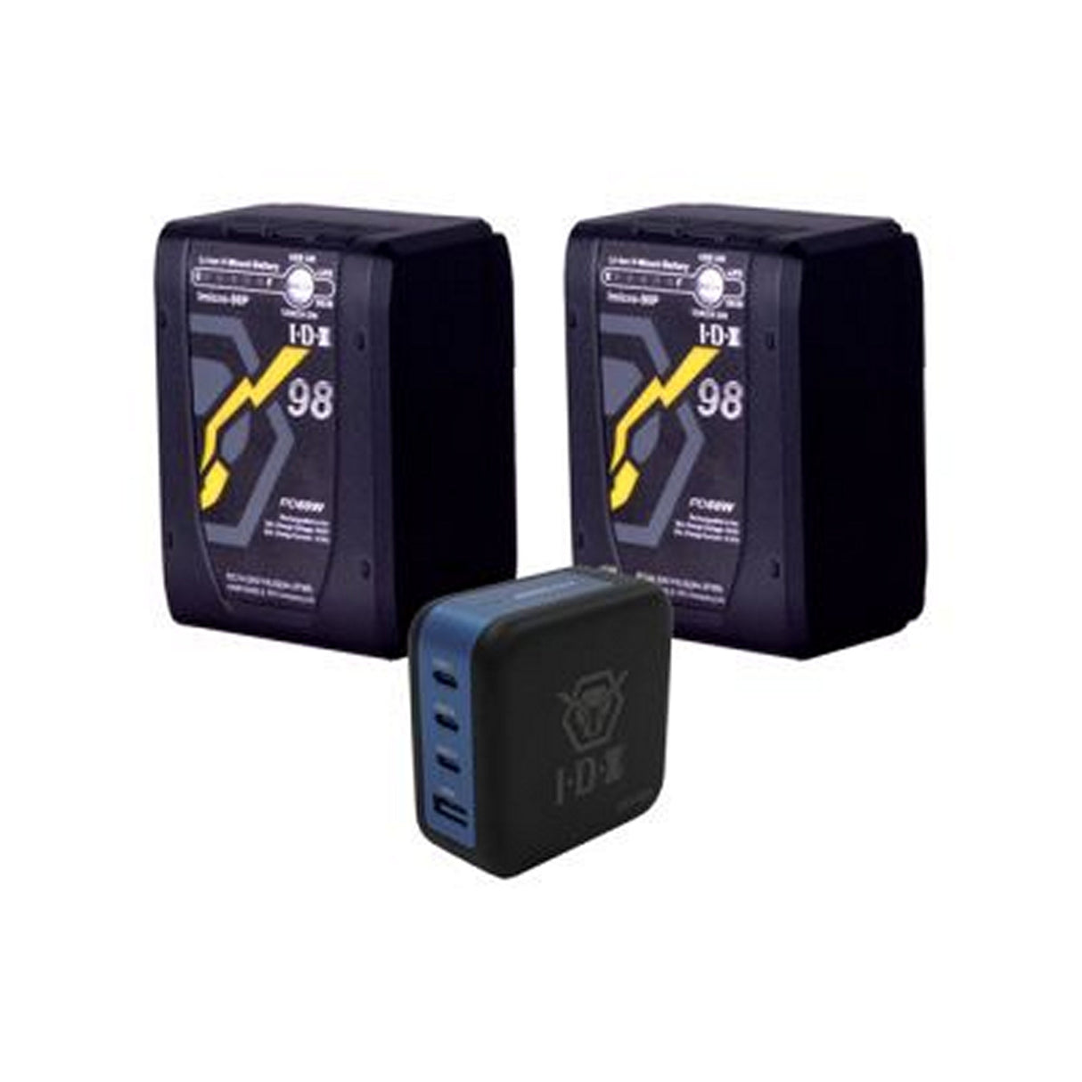 IDX Imicro Travel Bundle 2, Imicro98PD V-Mount Battery and PD Charger