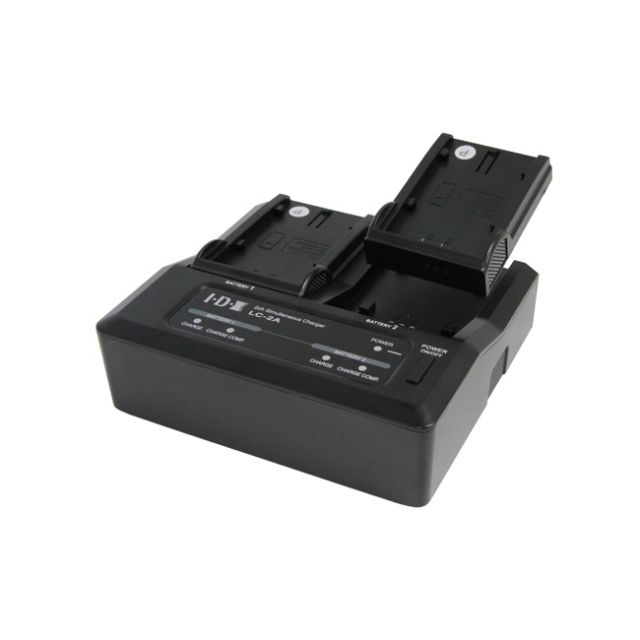 IDX LC-2J Two-Channel Charger for 7.4V Canon, Panasonic and Sony Camera Batteries