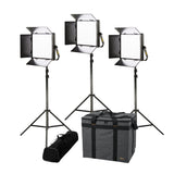 Ikan LBX10-3PT-KIT Lyra 3-Point Soft Panel LED Light Kit with DMX Control