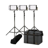 Ikan LBX5-3PT-KIT Lyra Half x 1 Bi-Color 3-Point Soft Panel LED Light Kit with DMX Control