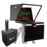 Ikan PT419W-PTZ-TM-TK 19-Inch PTZ Teleprompter with Widescreen Monitor Talent and Travel Kit