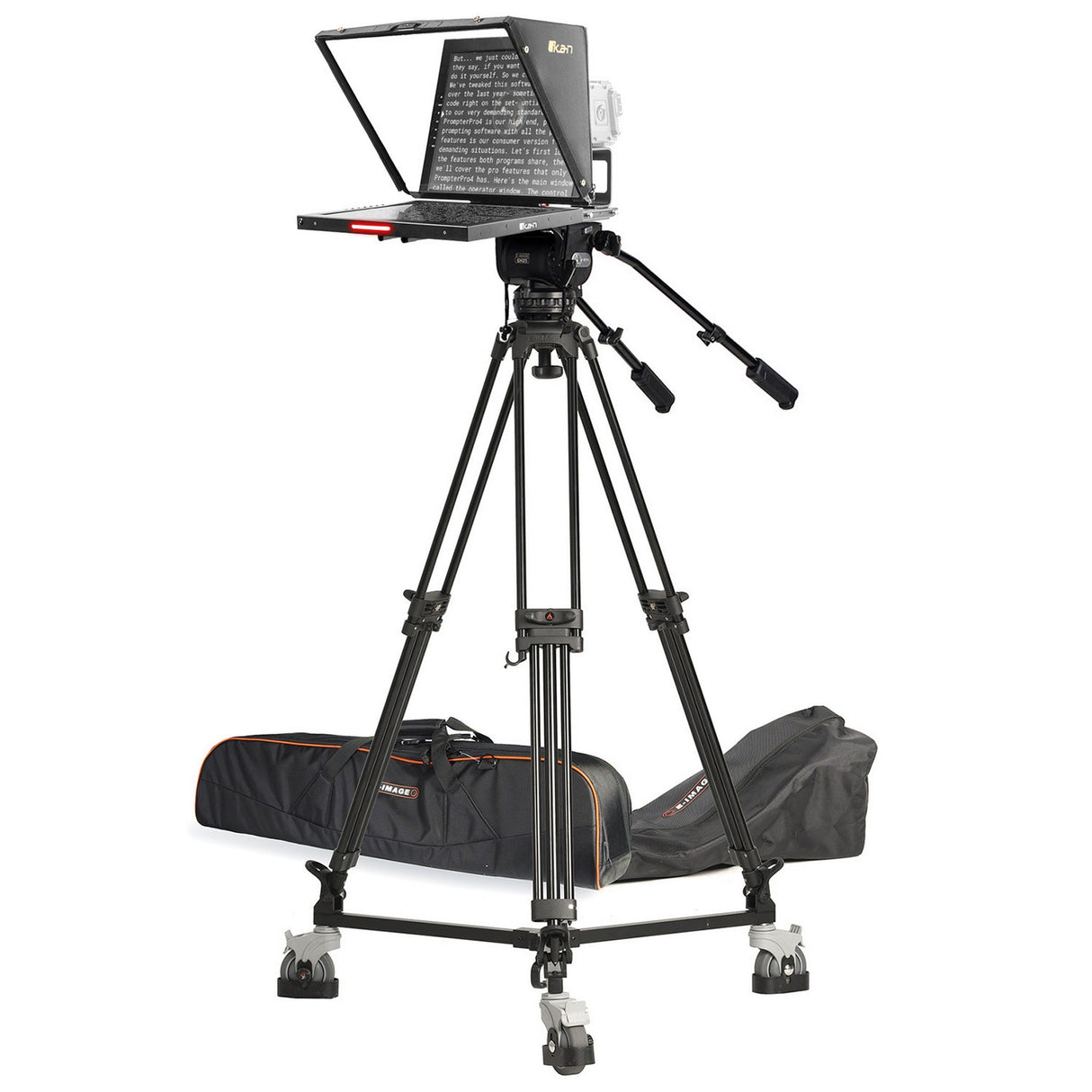 Ikan PT419W-TRIPOD 19-Inch Widescreen Teleprompter Tripod and Dolly Turnkey