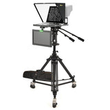 Ikan 15-Inch Teleprompter, Pedestal and Dolly Turnkey System