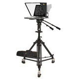 Ikan 15-Inch Teleprompter, Pedestal and Dolly Turnkey System