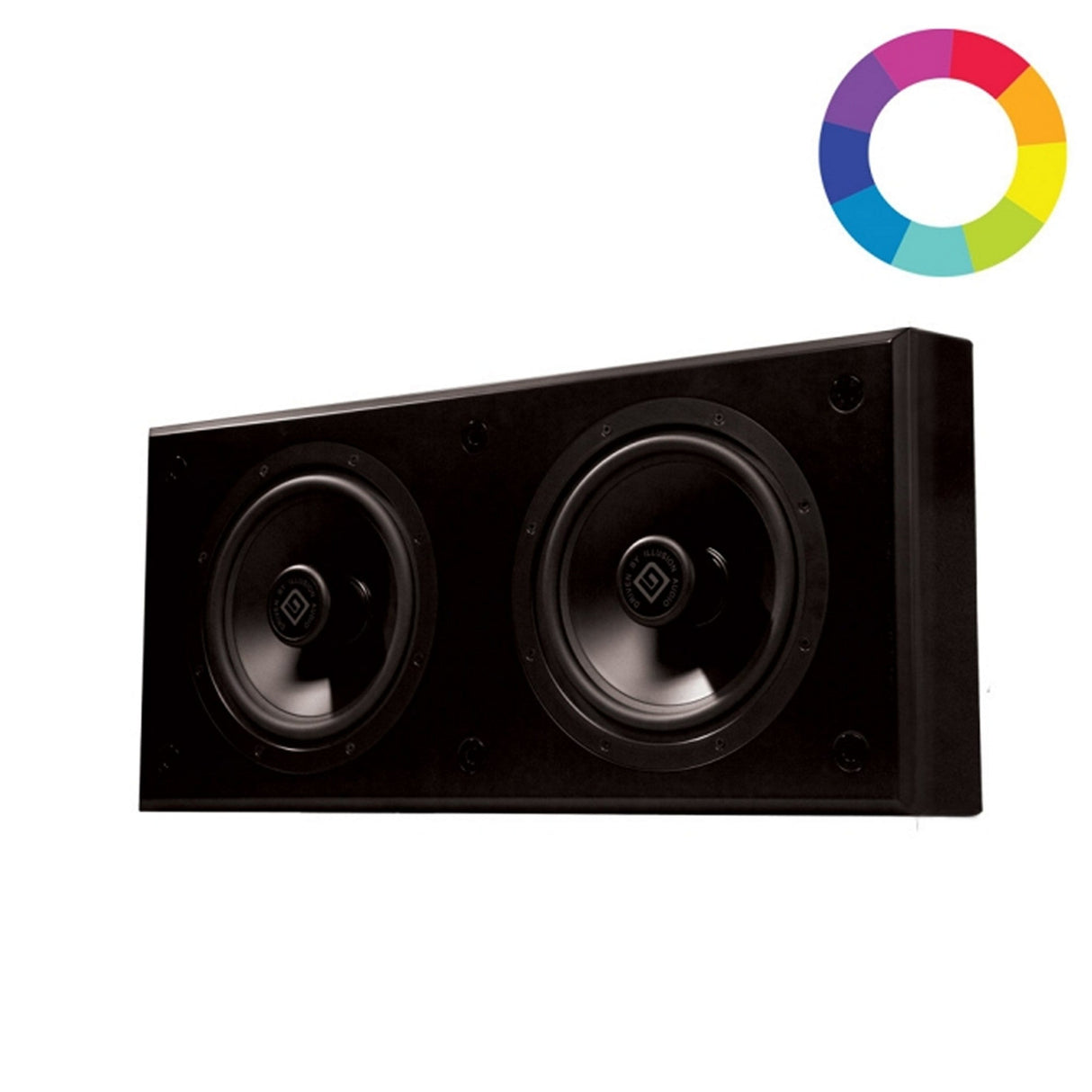 Induction Dynamics SW4.W On-Wall Subwoofer, Black Gloss Finish