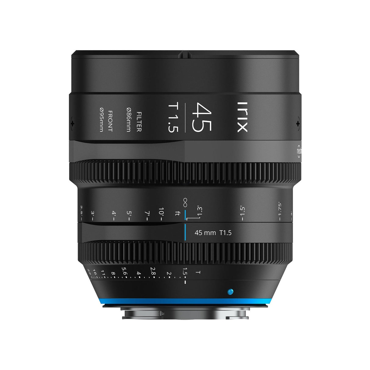 Irix Cine 45mm T1.5 Lens for PL (Black, Imperial Scale)