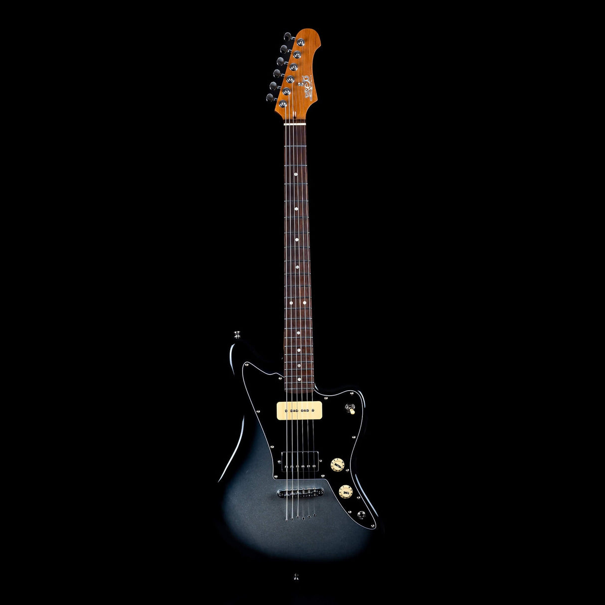 Jet Guitars JJ-350 Baritone Moonburst Electric Guitar