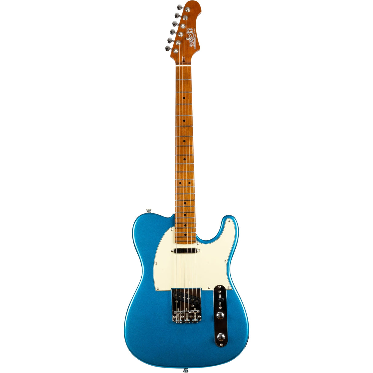 Jet Guitars JT-300 Canadian Roasted Maple Basswood Electric Guitar with SS Ceramic Pickup, Lake Placid Blue