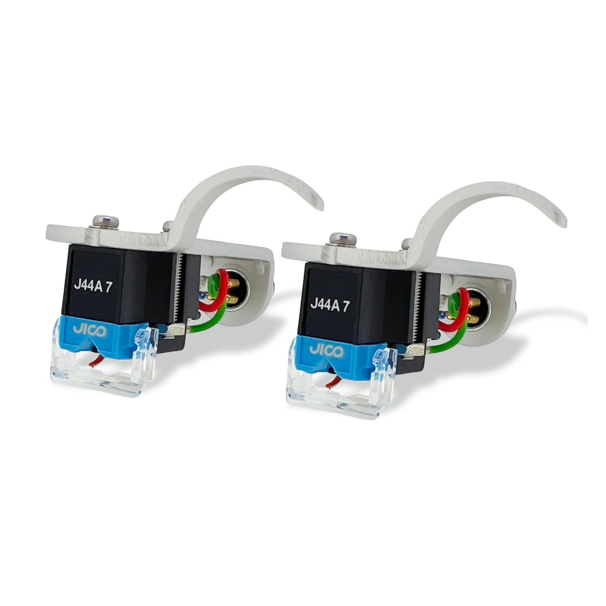 JICO J-AAC0835 OMNIA J44A 7 DJ Improved SD Cartridge 2-Pack, Silver Headshells