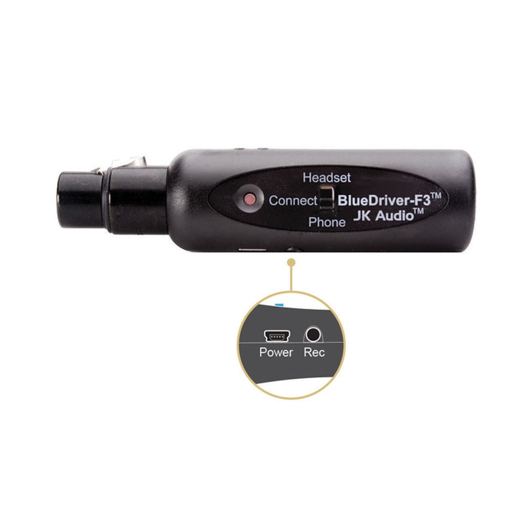 JK Audio BDRVF3 BlueDriver-F3 Bluetooth Audio Interface, XLR Female Input