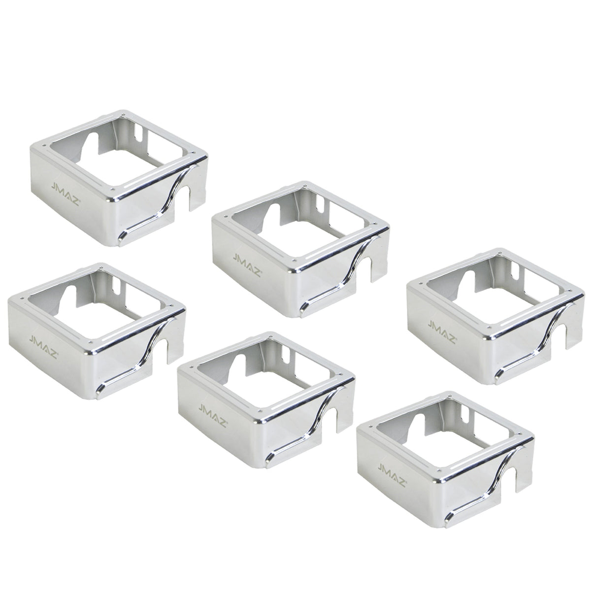 JMAZ Lighting MAD PAR Cover Set for Fixtures 6-Pack - Chrome