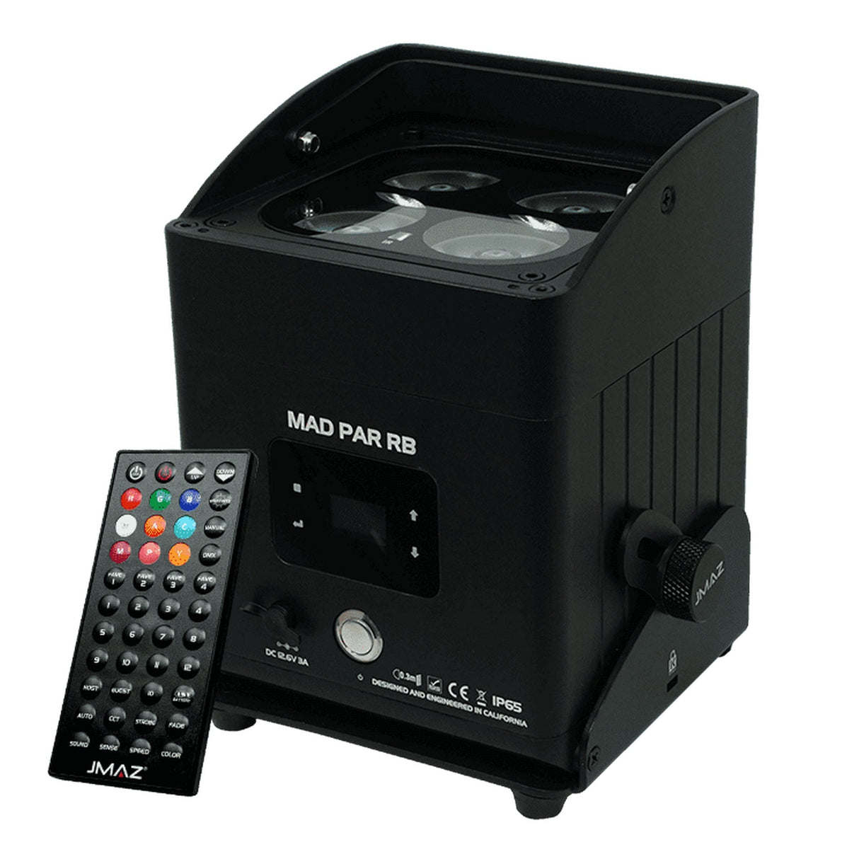 JMAZ Lighting MAD PAR RB 80W RGBAL+C LED Swappable Battery Powered Outdoor Uplight