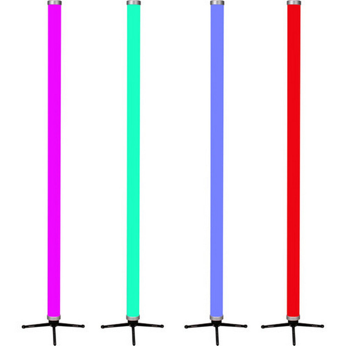 JMAZ Electro T5 RGBW+WW LED Tube Light Kit, 4 Pack