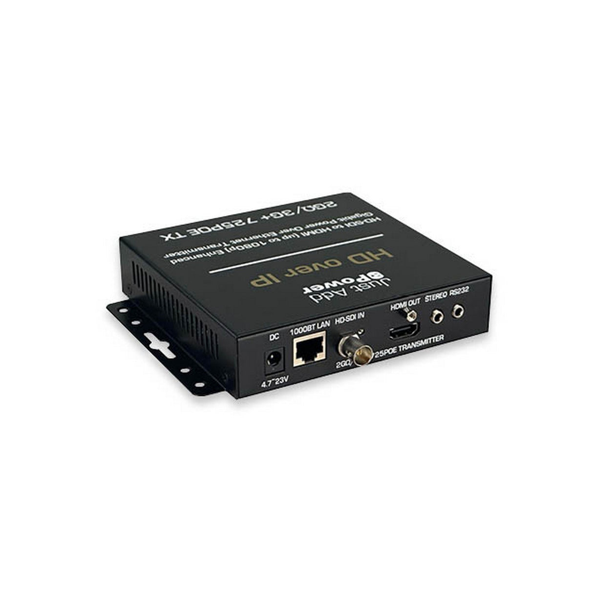 Just Add Power 2G/3G+ OMEGA 725POE HD over IP Enhanced Gigabit Transmitter, HD-SDI/HDMI
