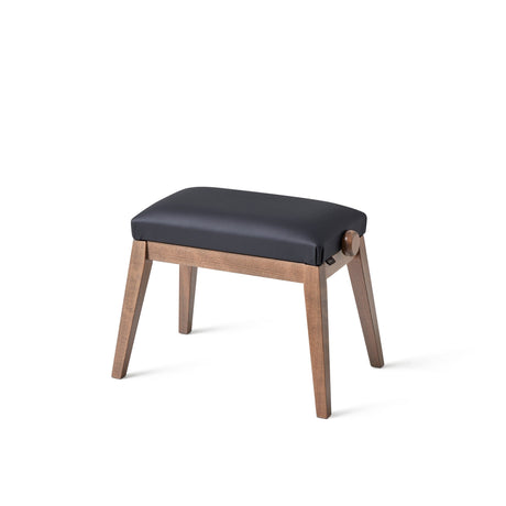K&M 13940 Piano Bench - Bench Walnut Color, Seat Black Leather