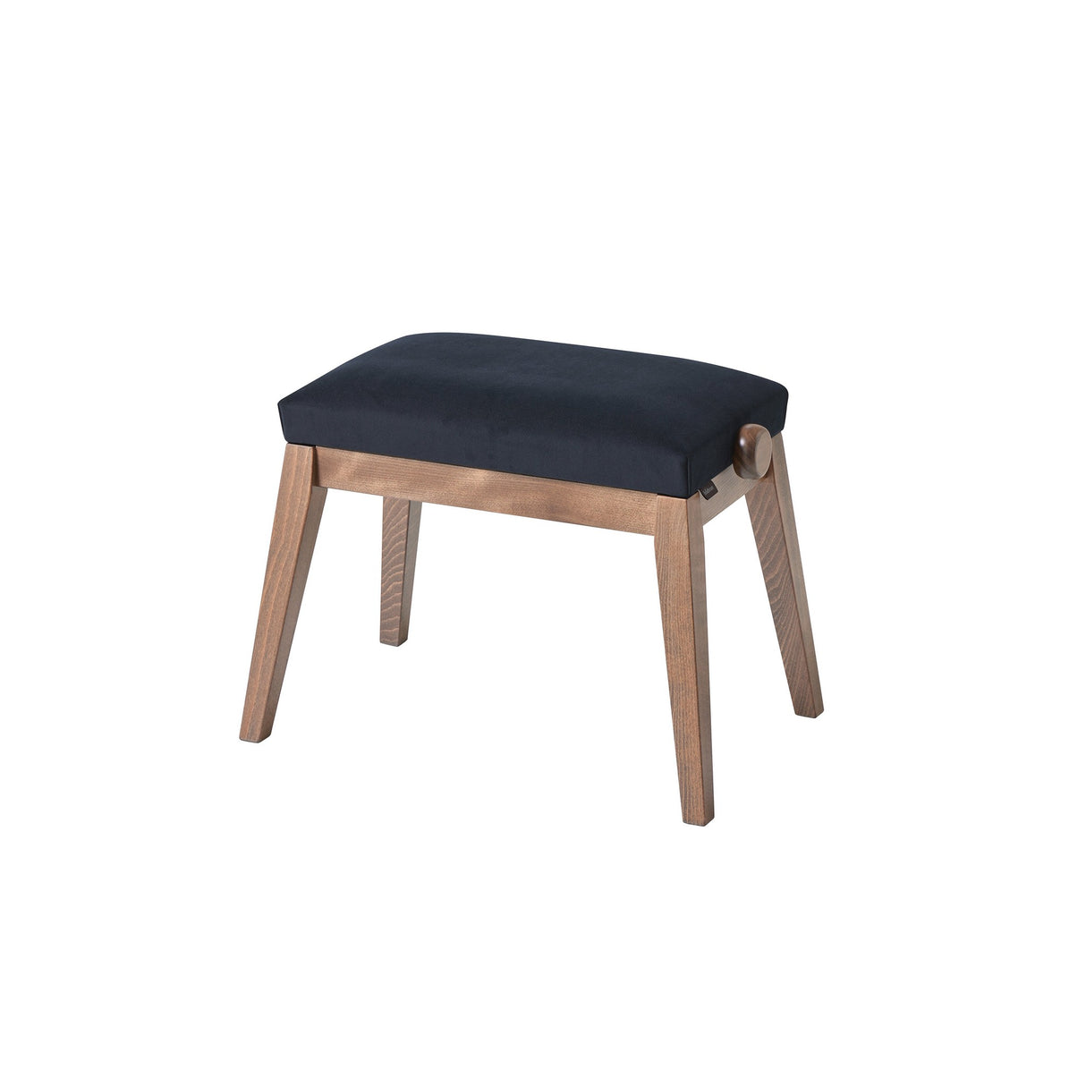 K&M 13940 Piano Bench - Bench Walnut Color Seat Black Velvet