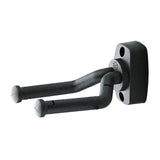 K&M 16280 Screw-Mount Guitar Wall Mount - Black