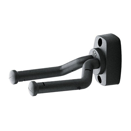 K&M 16280 Screw-Mount Guitar Wall Mount - Black