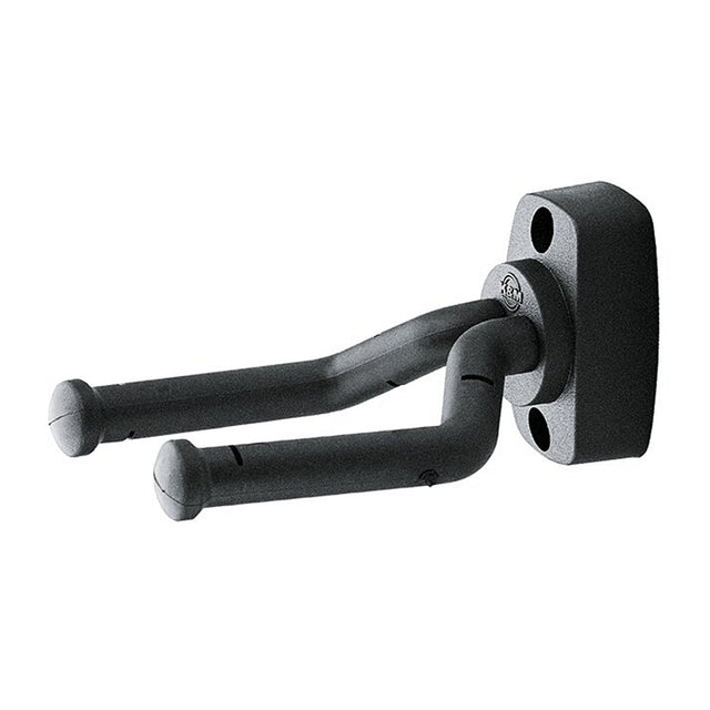 K&M 16280 Screw-Mount Guitar Wall Mount - Black