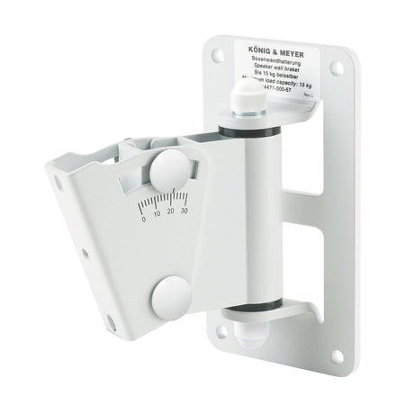 K&M 24463 Cover for Speaker Wall Mount - White