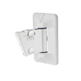 K&M 24472 Speaker Wall Mount and Cover Set 2-Pack - White