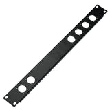 K&M 28306 6 XLR Socket 1-Space Height Panel