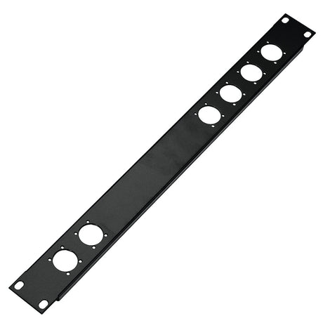 K&M 28306 6 XLR Socket 1-Space Height Panel