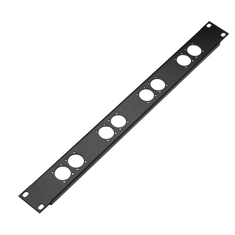 K&M 28308 8 XLR Socket 1-Space Height Panel
