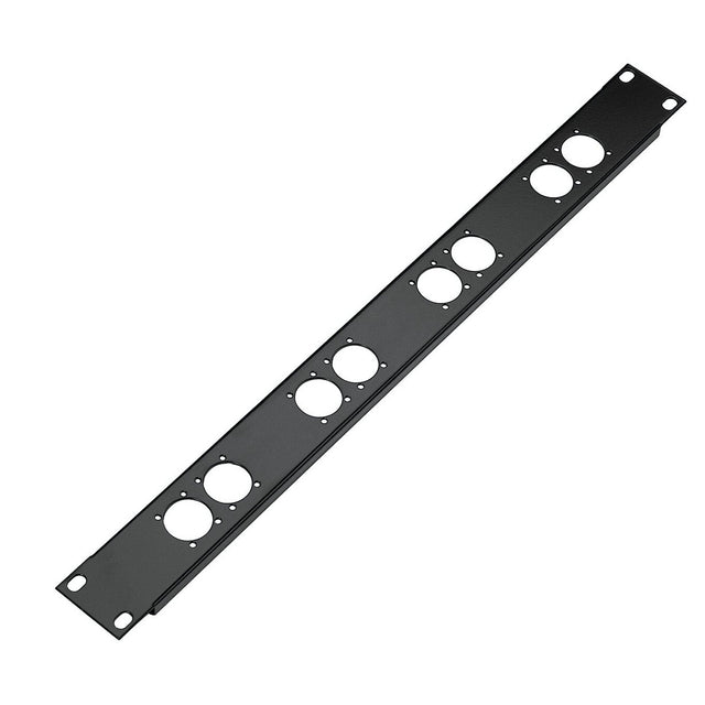 K&M 28308 8 XLR Socket 1-Space Height Panel
